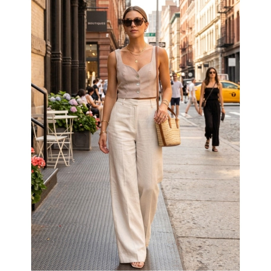 Jason Wu Cropped Button Up Top | Women's XS