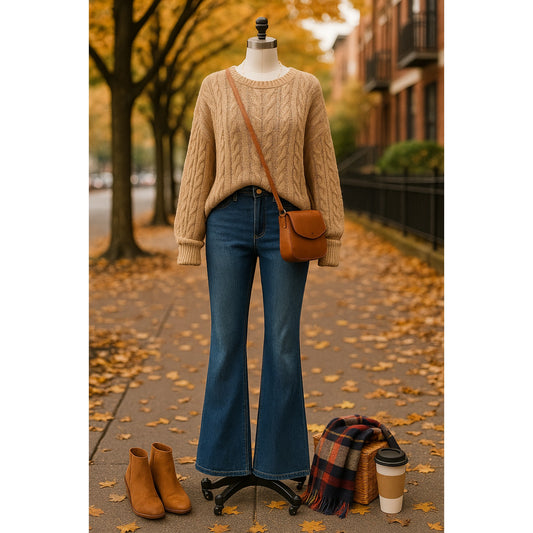 Boden Women’s High Rise Flare Jeans Size US 8L / UK 12L Dark Indigo Bootcut Denim