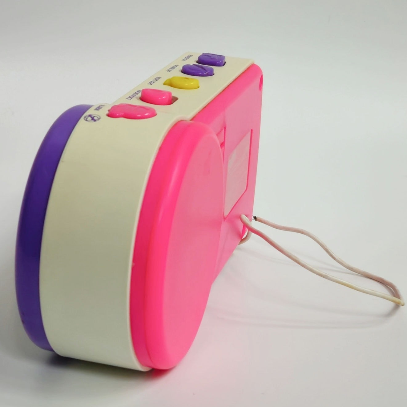 Vintage 1995 Barbie Clock Radio | Hot Pink / Purple Dopamine