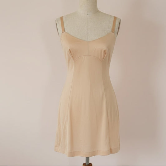 Vintage Vanity Fair Peach Nylon Slip Dress | 1960s/70s | Women's S / 32