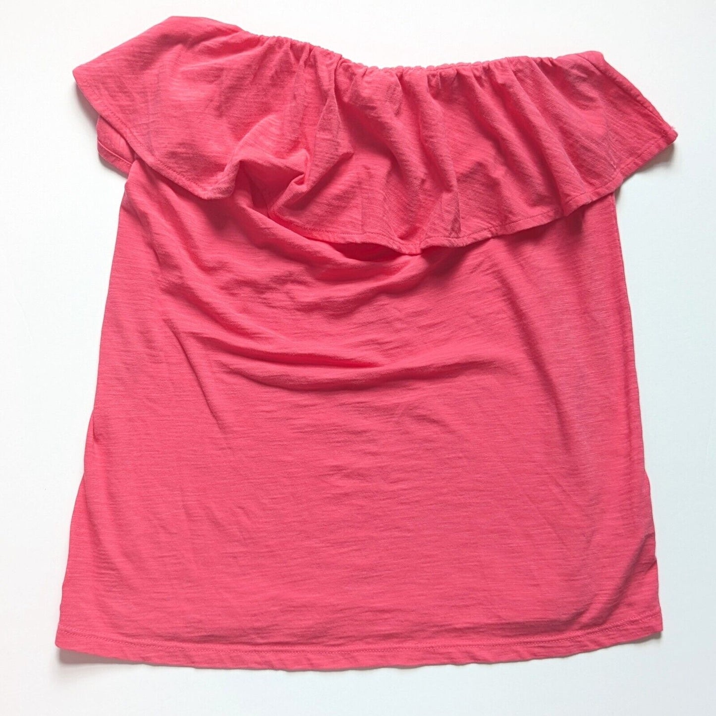 Lilly Pulitzer Wiley Tube Top | Lipstick Pink Ruffle | Pima Cotton | Women's M