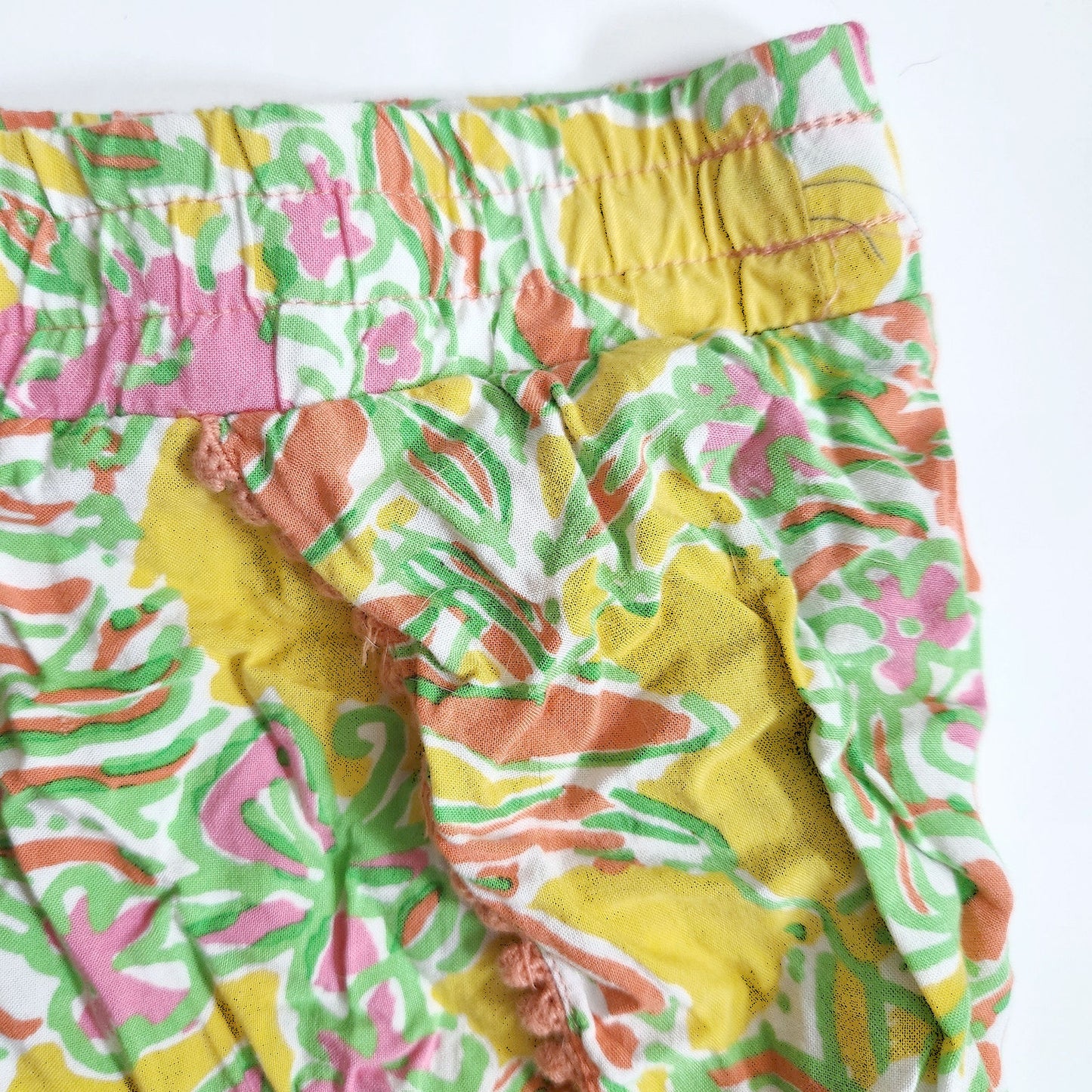 Lilly Pulitzer x Target Happy Place Drawstring Orange & Yellow Shorts Size XL
