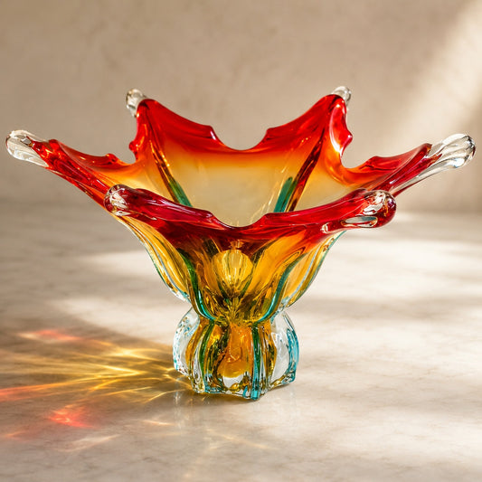 1960s Murano Glass Starfish Centerpiece Bowl