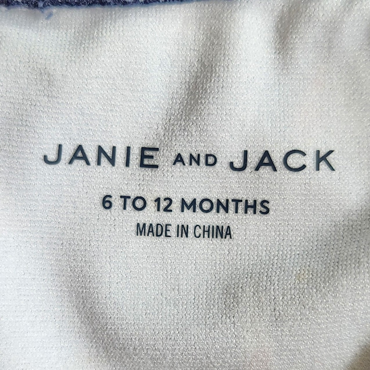 Janie and Jack Baby Whale Rash Guard Swimsuit Merchant Marine Whale Size 6-12 Months