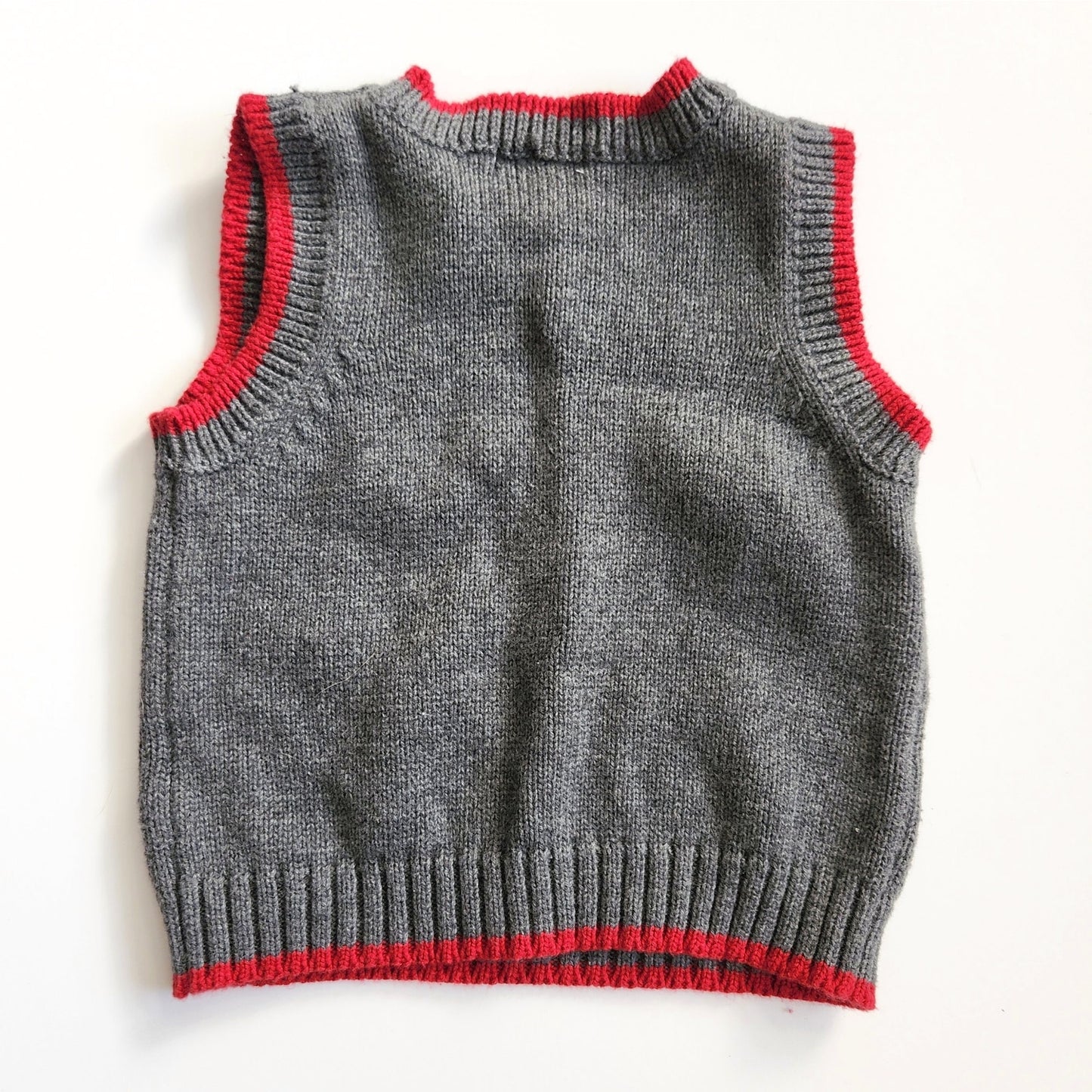 Vintage Greendog Holiday Train Sweater Vest | Baby 12 Months | Christmas Classic