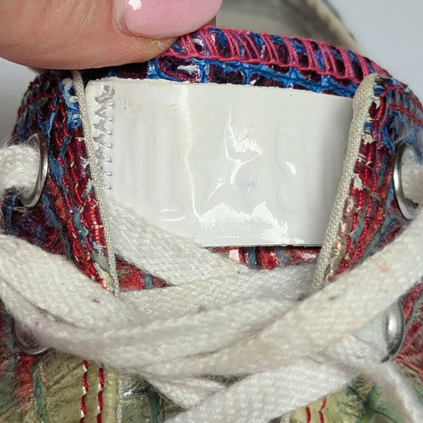 Converse Chuck Taylor All Star Limited Edition Metallic Croc Skin Sneakers – Unisex Men 3 / Women 5 – Rare Statement Pair