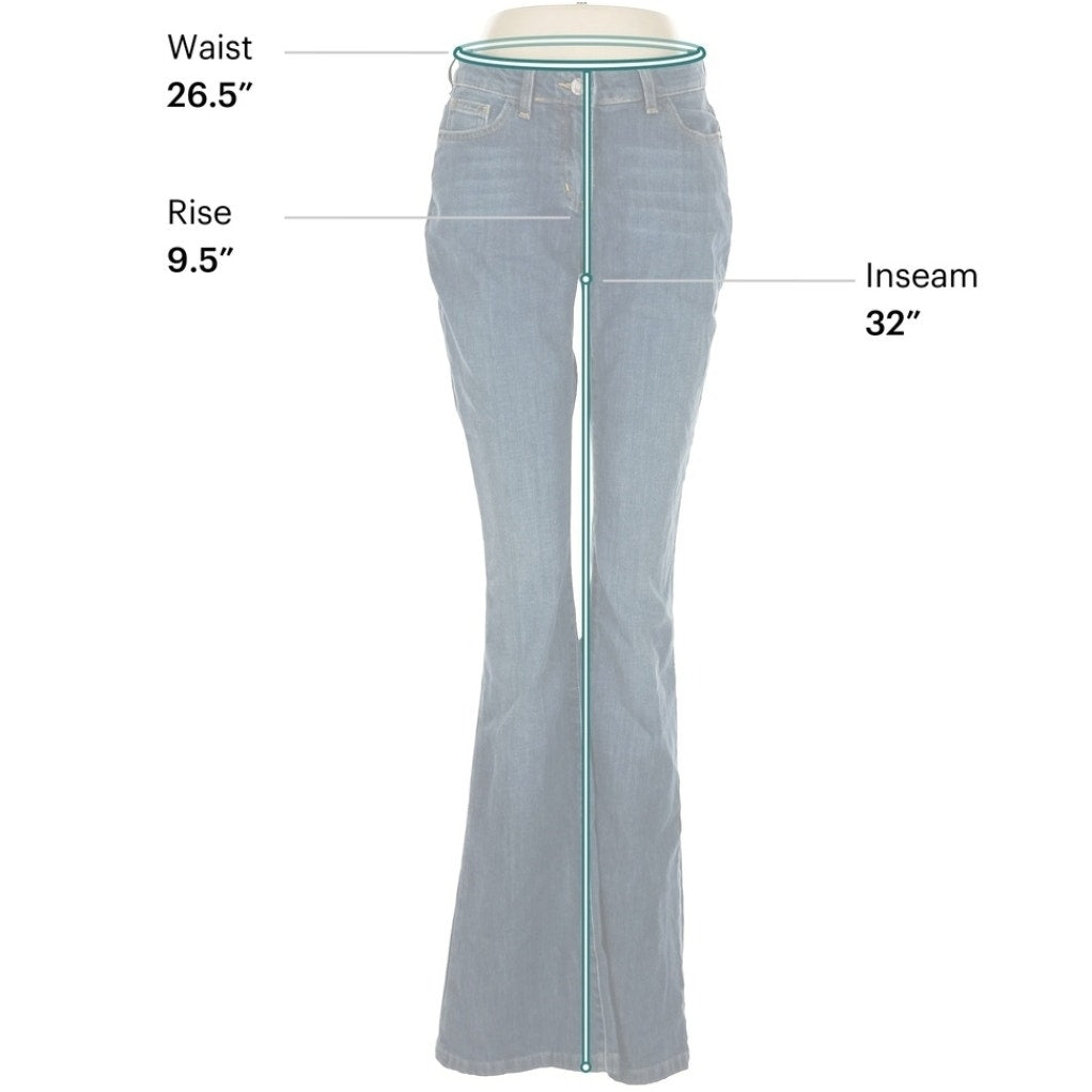 Boden Women’s High Rise Flare Jeans Size US 8L / UK 12L Dark Indigo Bootcut Denim