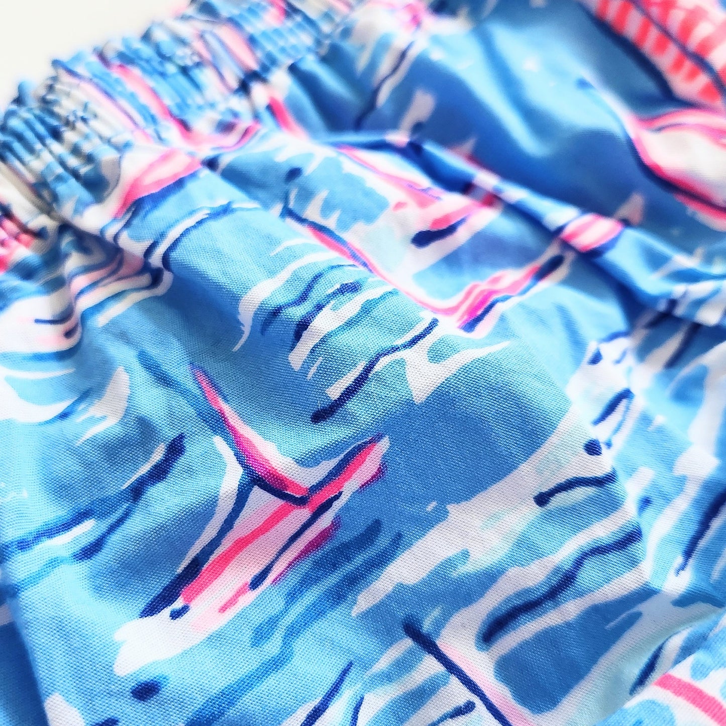 Lilly Pulitzer Sailboat Bloomers Diaper Cover Zanzibar Blue Boatylicious Print | Baby Size 12-18M