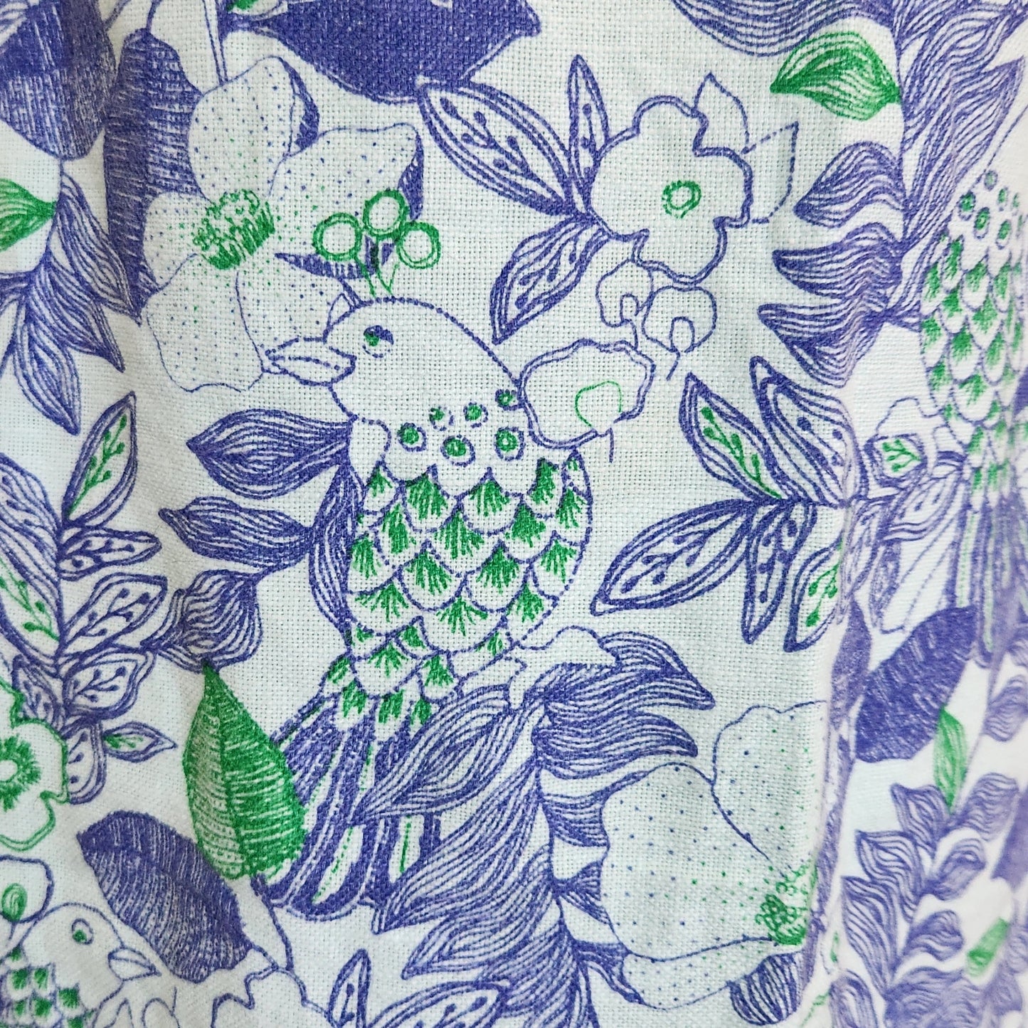 Vineyard Vines Linen Cordia Floral Embroidered Tunic Dress Wintermint Women's Size 4