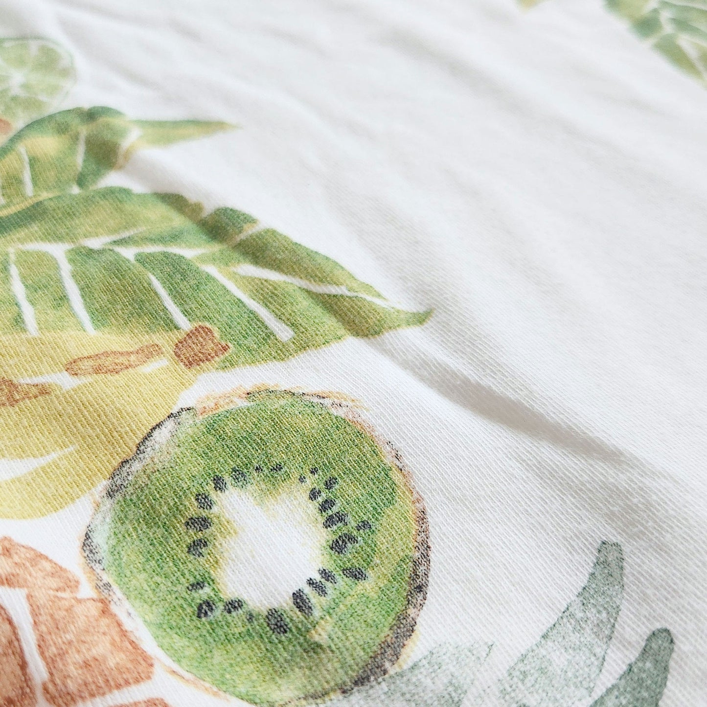 J.Crew Collector Tees Tropical Fruit Salad Soft Jersey Knit Sleeveless Top Sz S