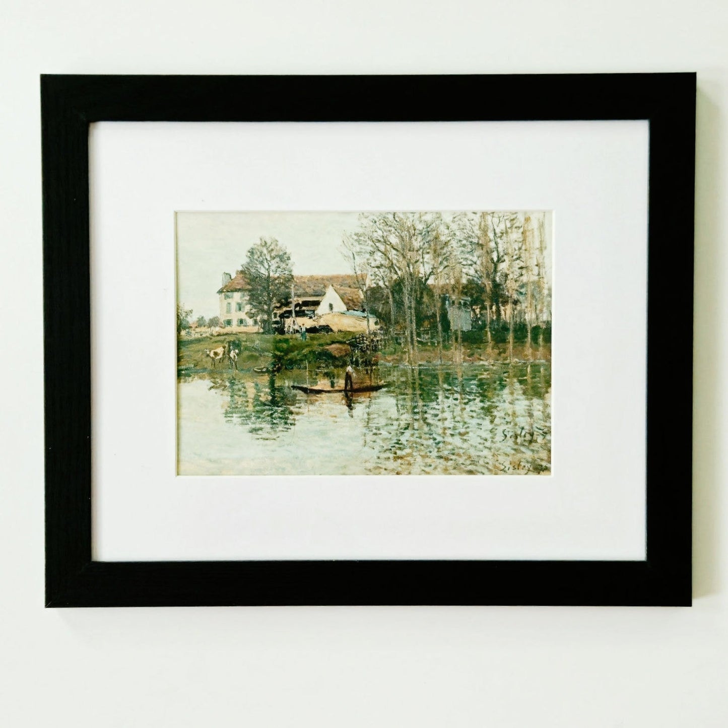 The Seine at Port-Marly by Sisley | Impressionist Seine River Framed Print