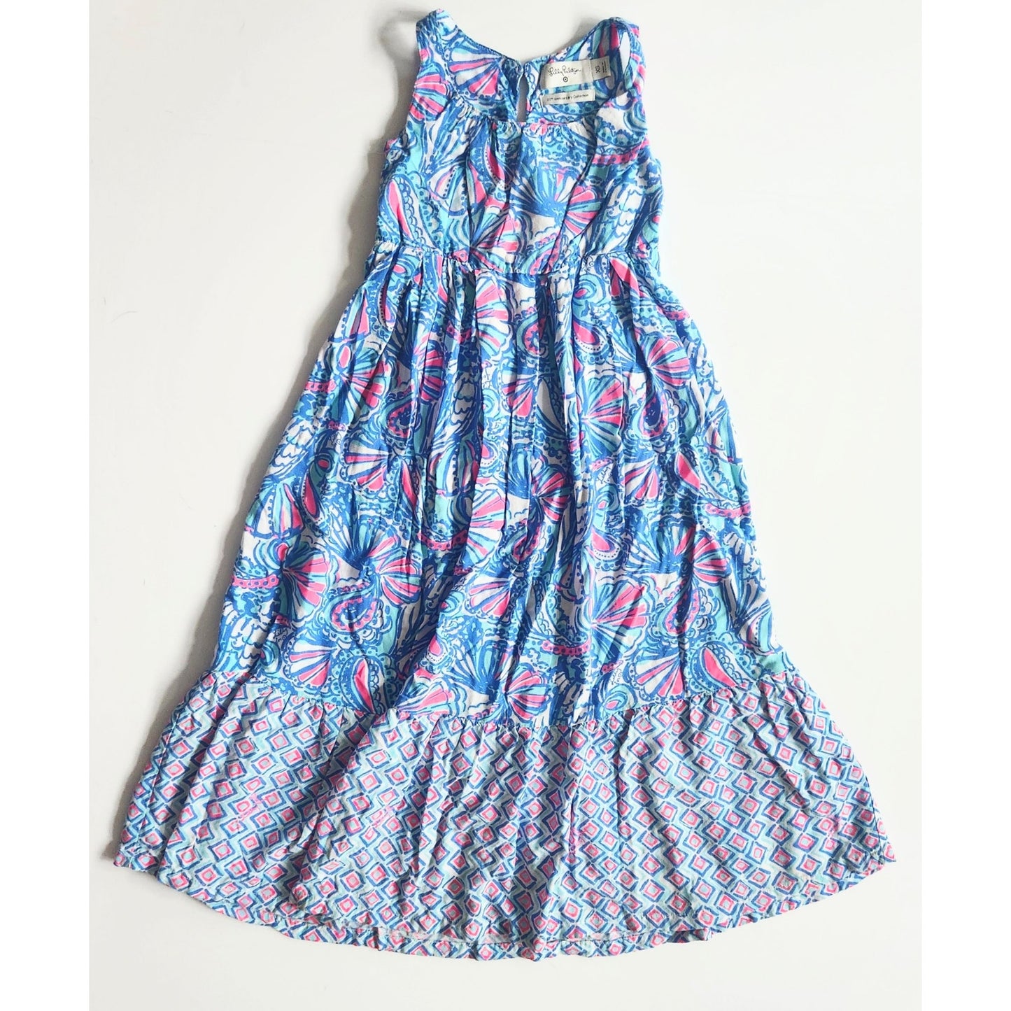 Lilly Pulitzer for Target Girls Sleeveless My Fans Maxi Dress – 20th Anniversary Collection – Size XS