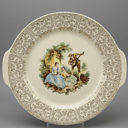 1940s–1950s American Limoges “China D’Or” Serving Platter – Triumph 22K Gold