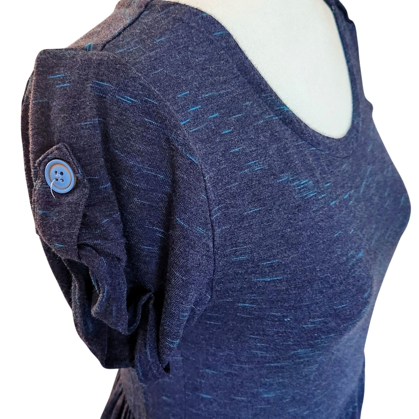 Matilda Jane Deep Water Blue Maxi Dress | Short Sleeve T-Shirt Style | Women's Size Small