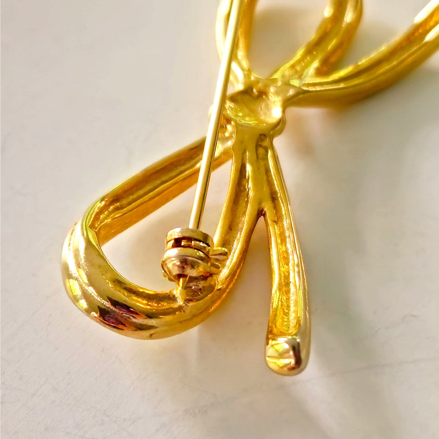 Minimalist MCM Bow Brooch