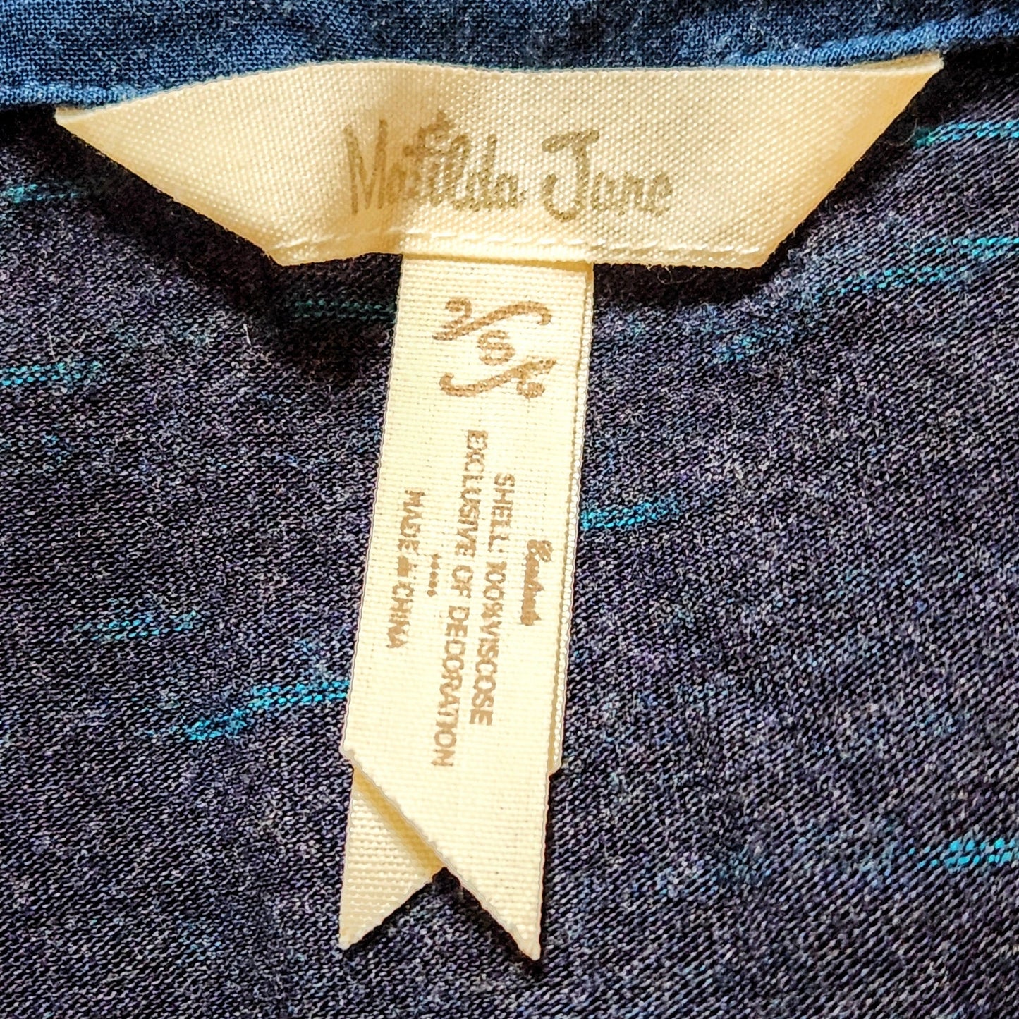 Matilda Jane Deep Water Blue Maxi Dress | Short Sleeve T-Shirt Style | Women's Size Small