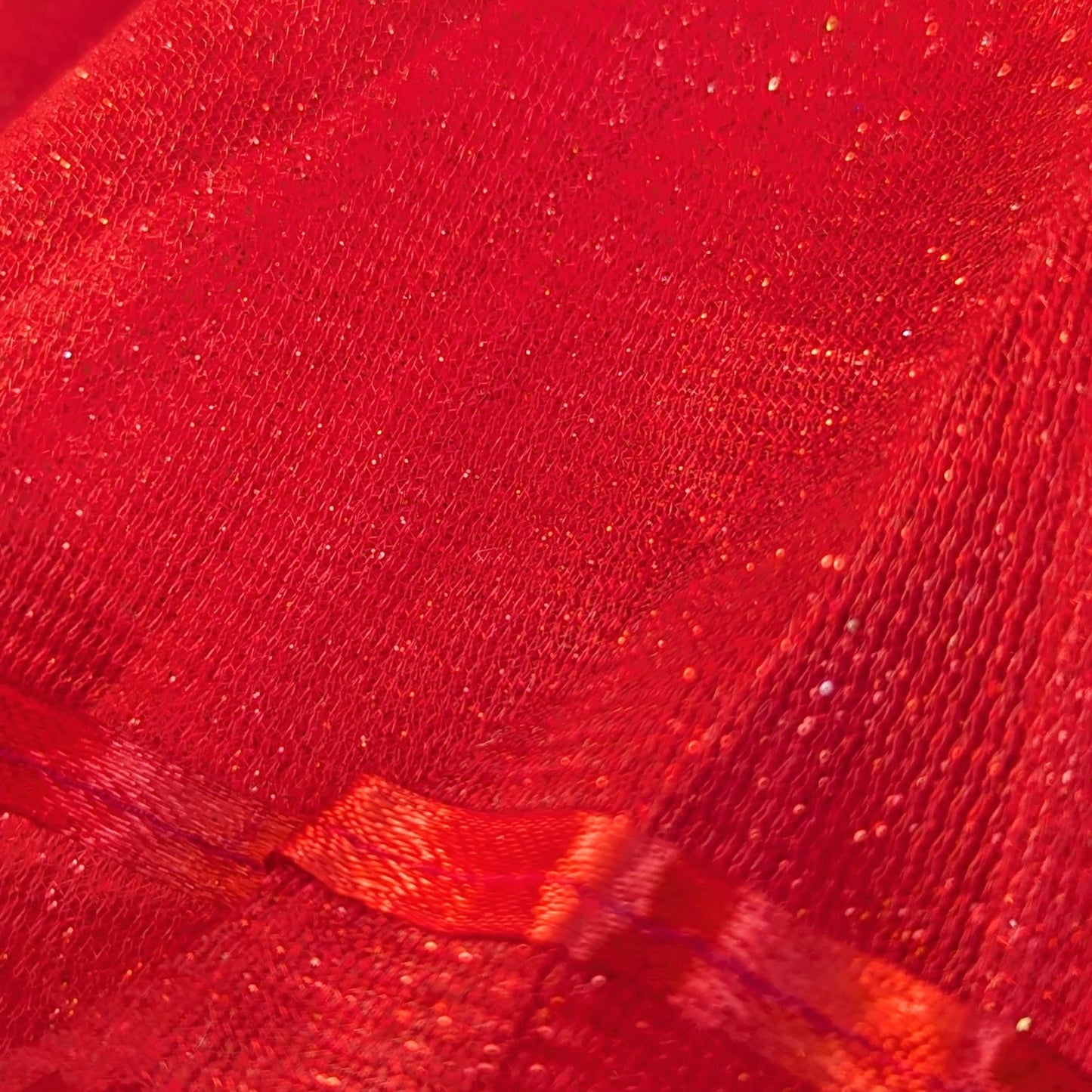 Red Shimmer Tutu Halloween Costume Kids Dress Up Girls S/M Up to Size 10 NIB