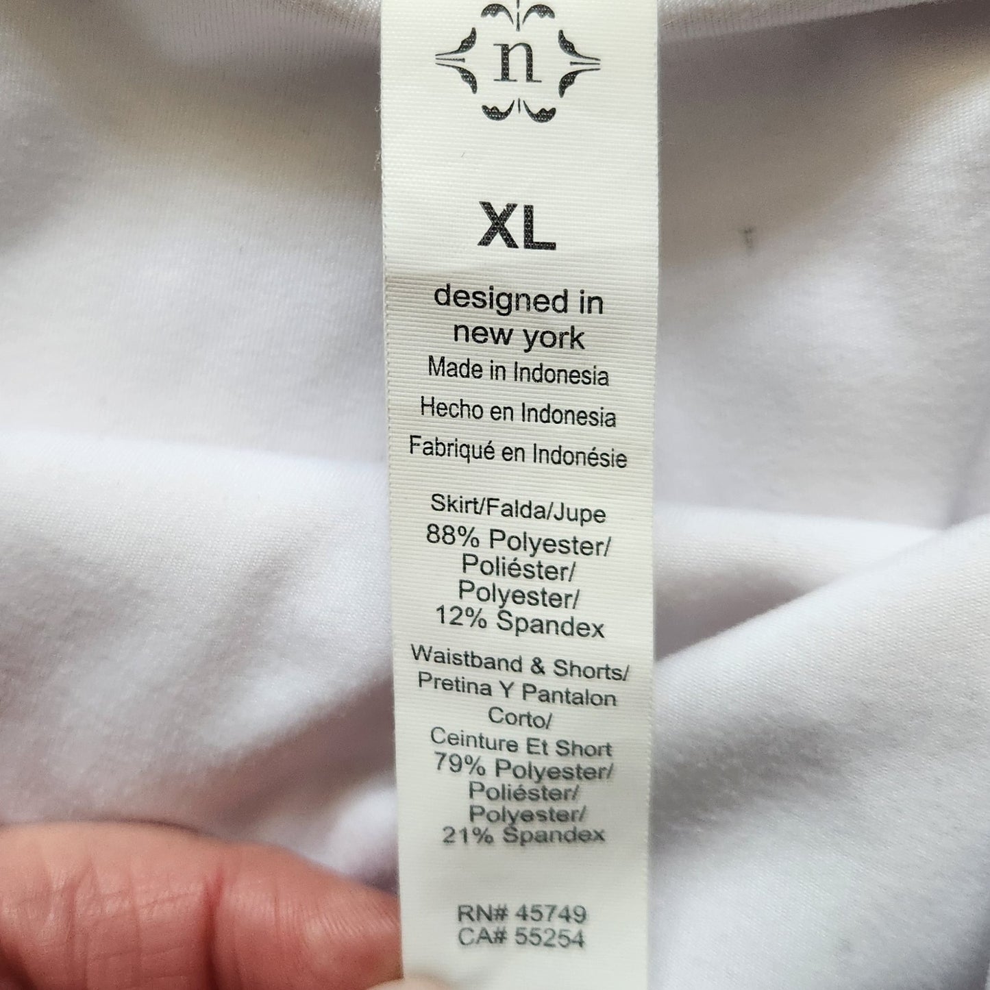 Nanette Lepore Women's White Tennis Skirt Size XL