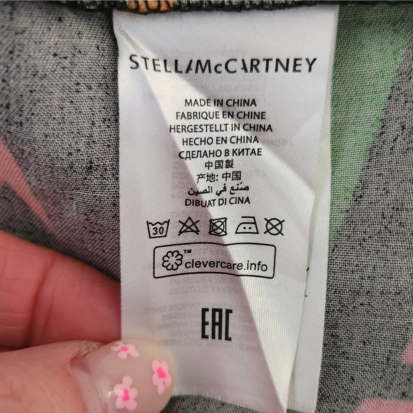 Stella McCartney Girls Black Colorblock Sunburst Print Hedgehog Dress Size 14