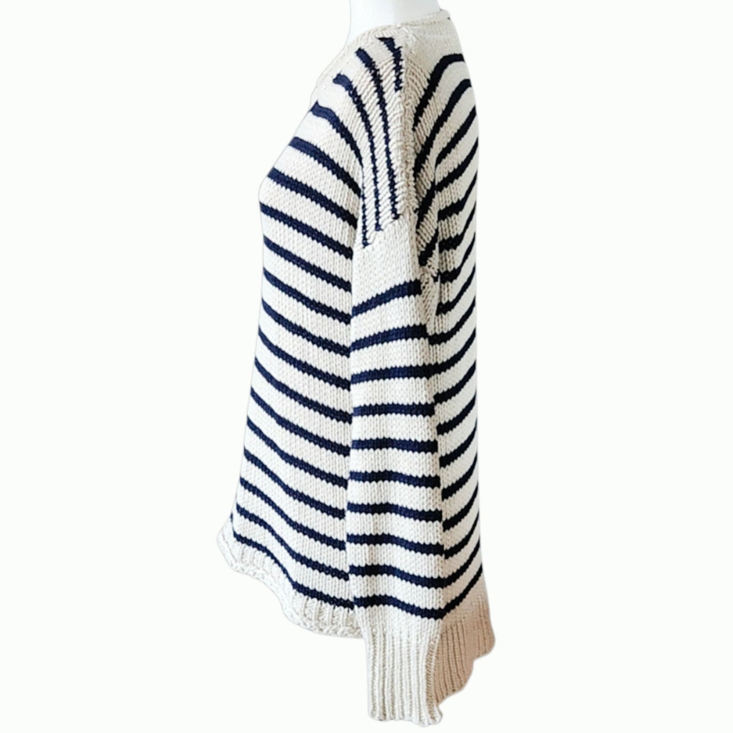 Paris Jersey Girl Viscose Sweater | Marine Blue | Women's M