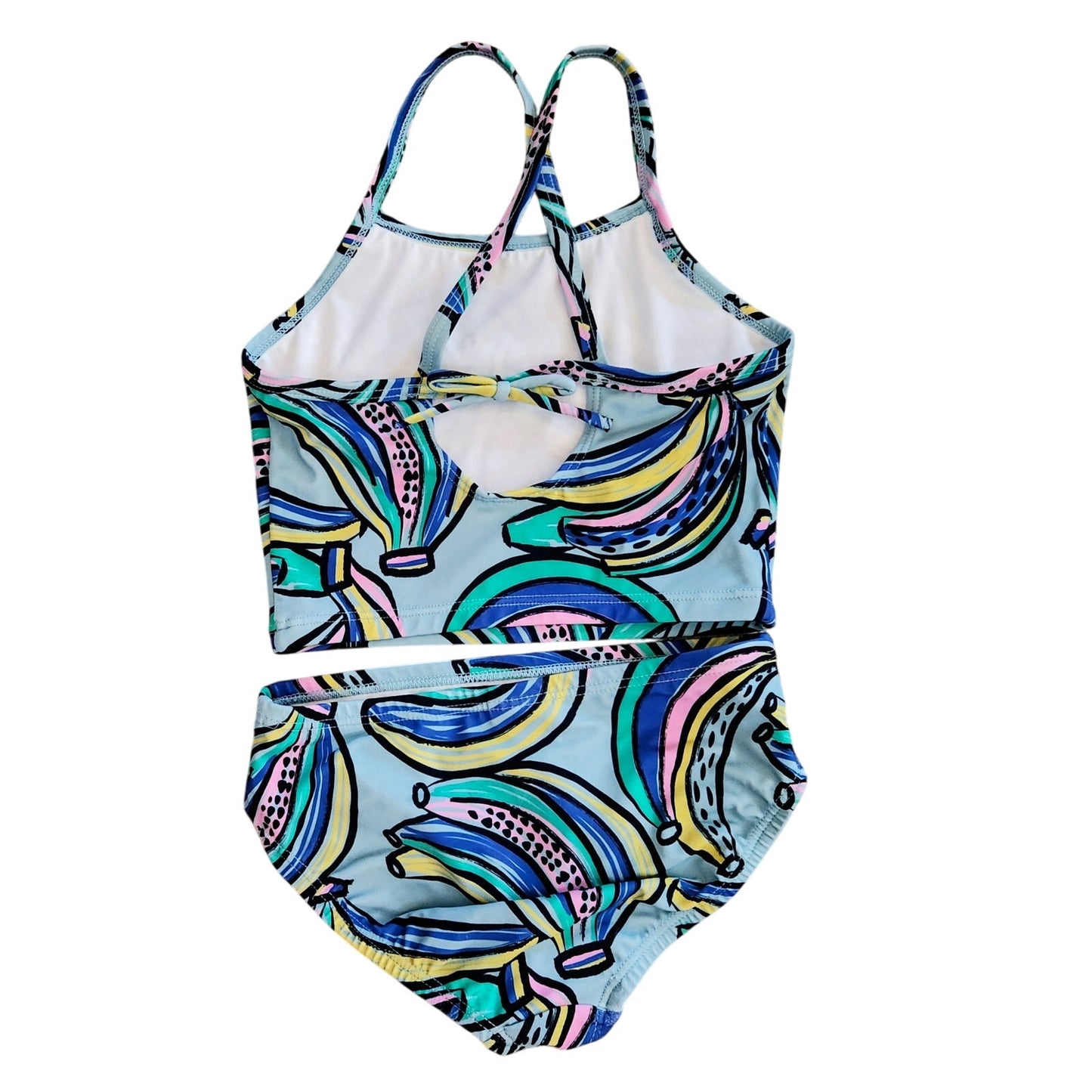 Hanna Andersson Girls Bikini 2 Piece Swimsuit in Bright Bananas Size 110 cm | 5