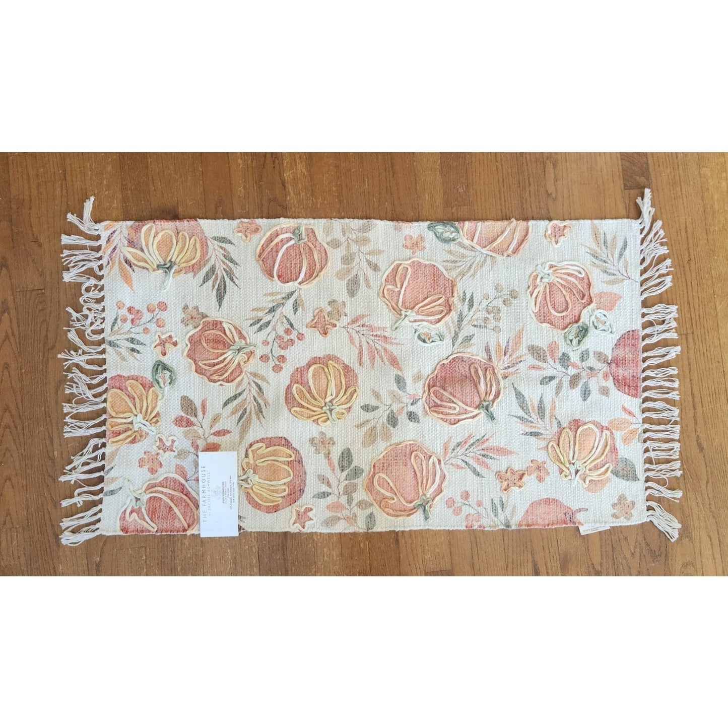 Pumpkin Harvest Utility Decorative Rug – 27″ × 45″ (NWT)