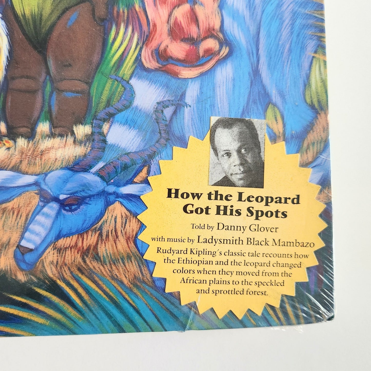 SEALED Rabbit Ears Vintage 80s Kids Book & Cassette How the Leopard Got His Spots Danny Glover