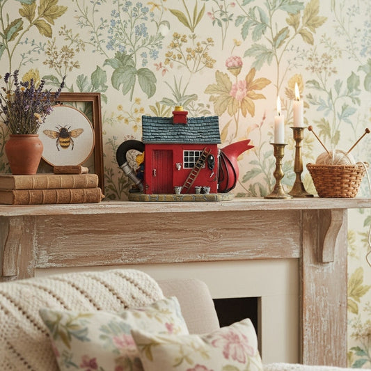 1990s Fire Station Teapot Trinket Box | Telltale Teapots | Ballykettle Ireland Collectible