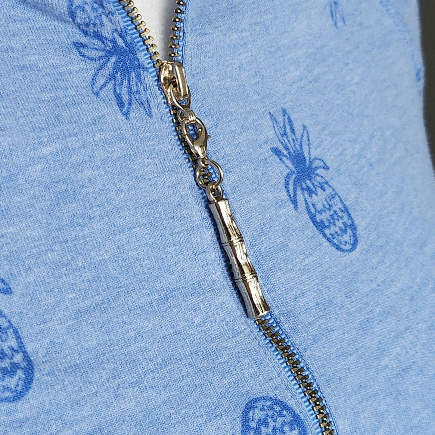 Lilly Pulitzer Skipper Popover Dress – Bennet Blue Pineapple Burnout – Women's Size XS