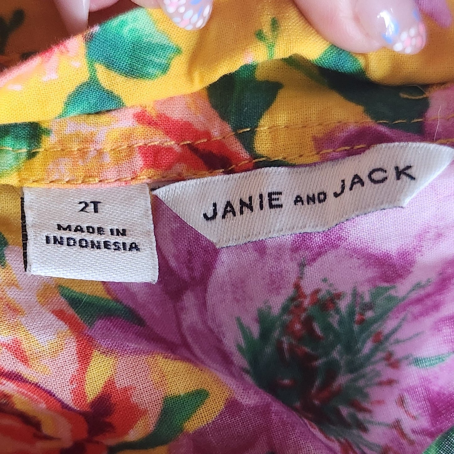 Janie and Jack Girls Floral Ruffle Swim Cover-Up & Recycled Flutter Sleeve Swimsuit Set 2T Solar Power Floral