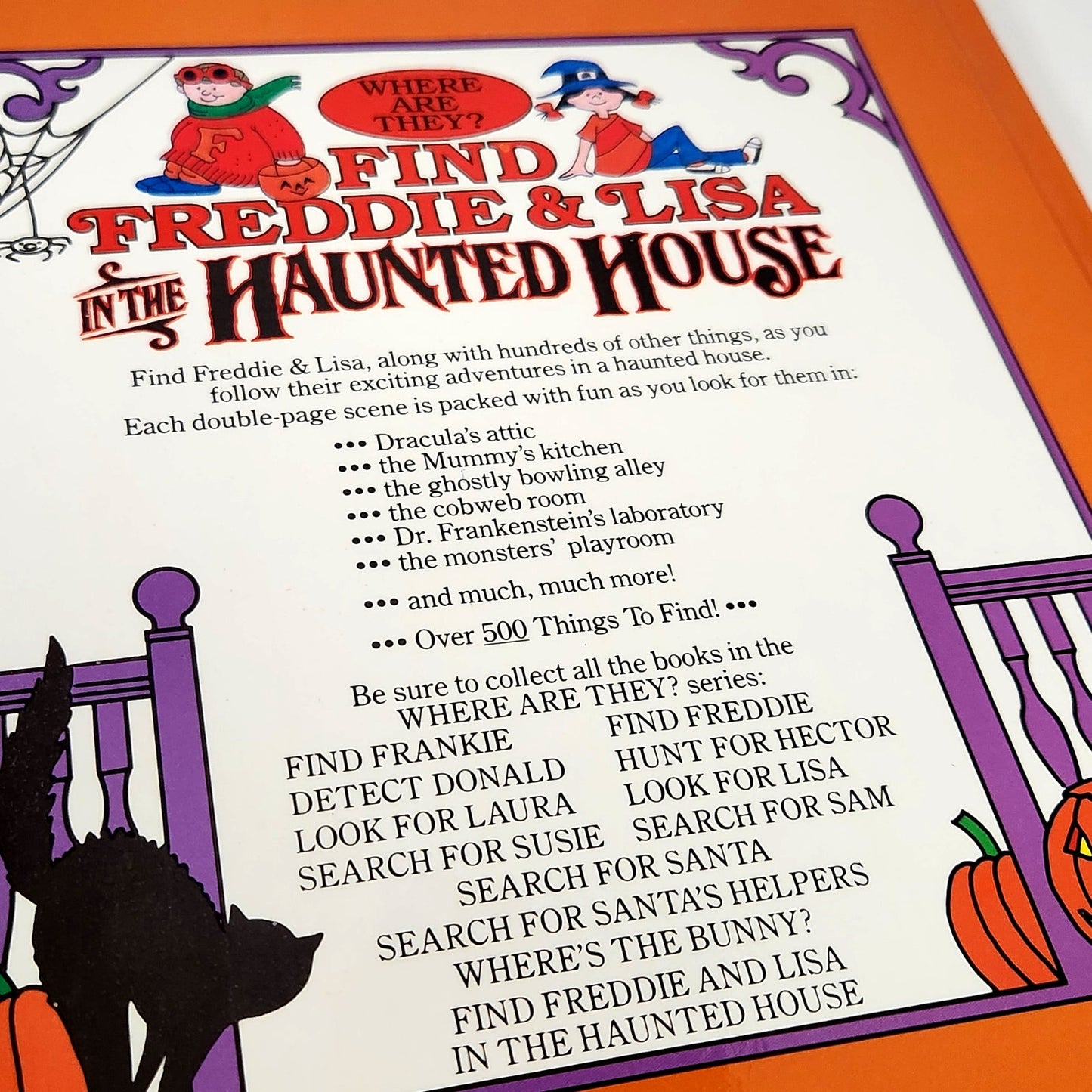Find Freddie & Lisa in the Haunted House | 1991 Where Are They? Halloween Book