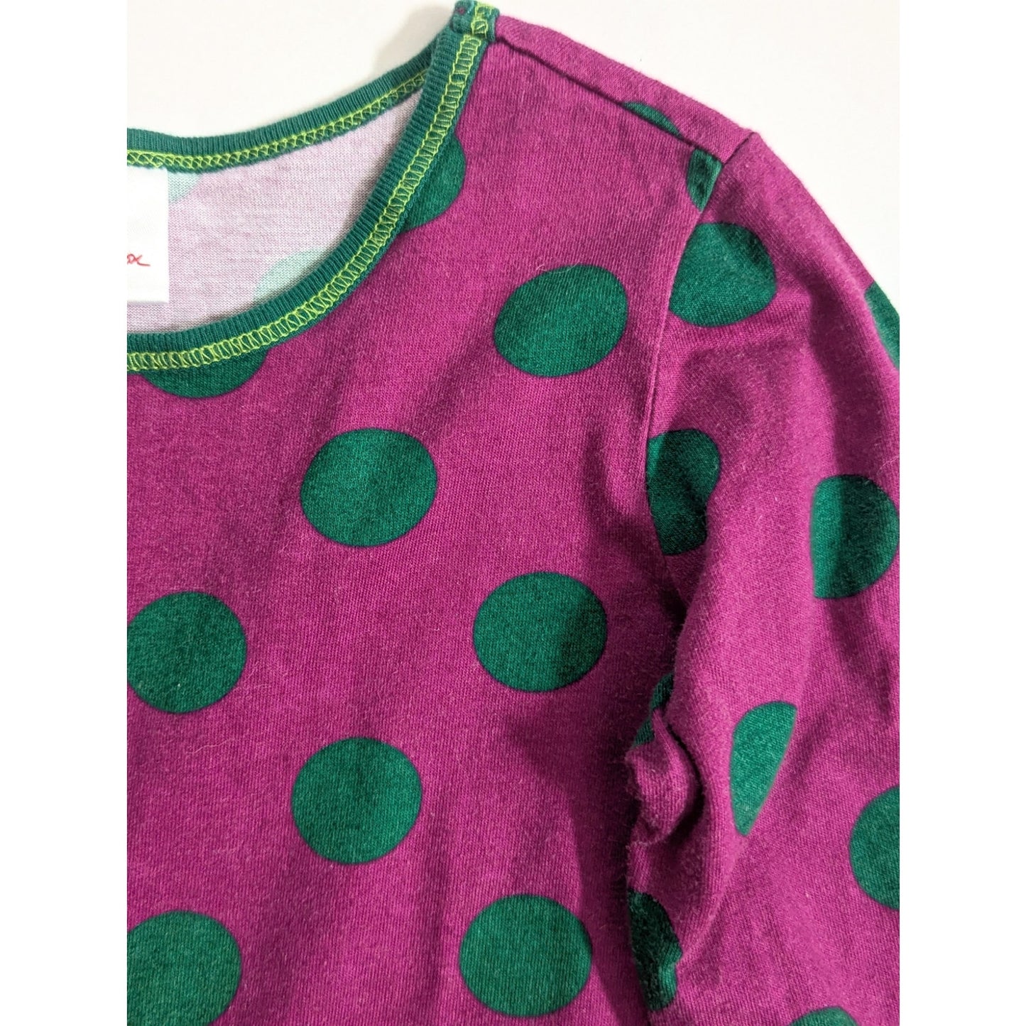 Hanna Andersson Ruffle Up Dress | Purple Green Polka Dot Tulle | Girls Size 130cm / 8