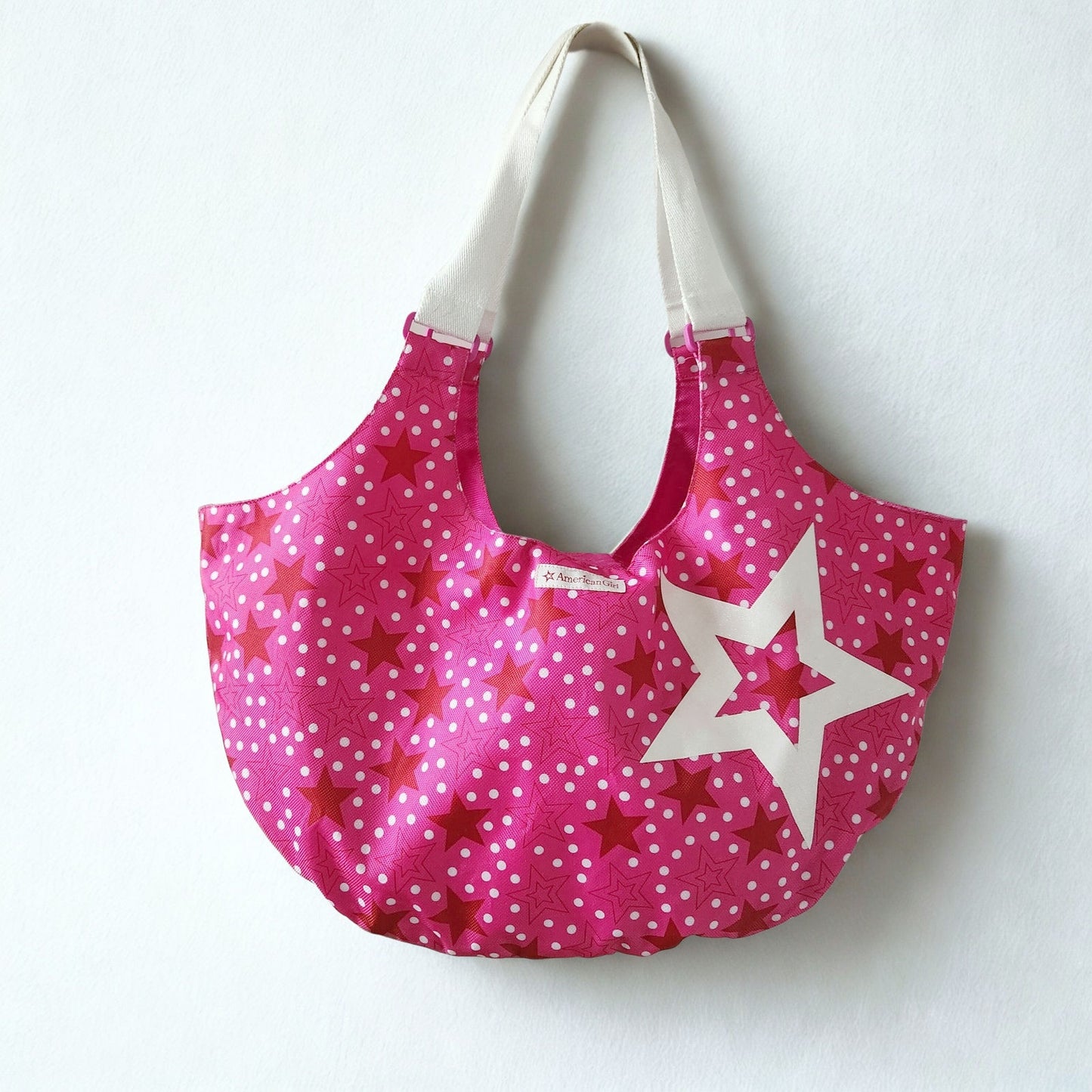 🌟 American Girl Pink Doll Tote – Fits 2 Dolls! Pink Star Shoulder Bag 🌟