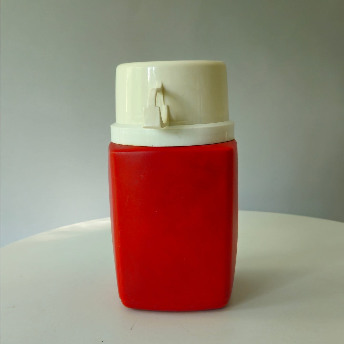 Vintage Snoopy King-Seeley Thermos | Red Plastic 8 oz | Mid Century 1950s Peanuts