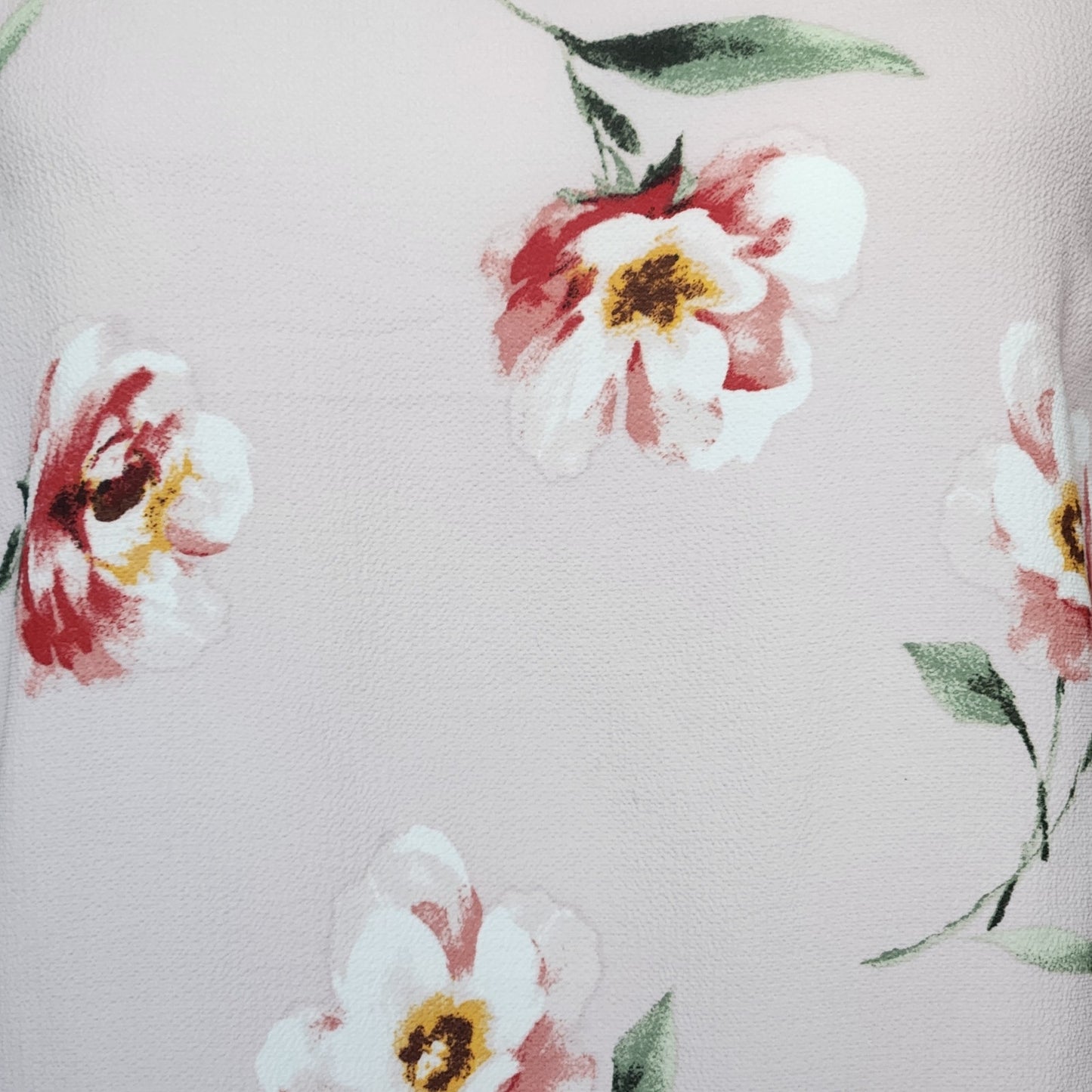 Monteau NWT Women's Off Shoulder Blush Pink Floral Tie Sleeve Blouse | Size M