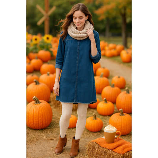 Madewell 3/4 Sleeve Denim Shift Dress Cotton Linen Blend Raw Hem | Women's Size XXS