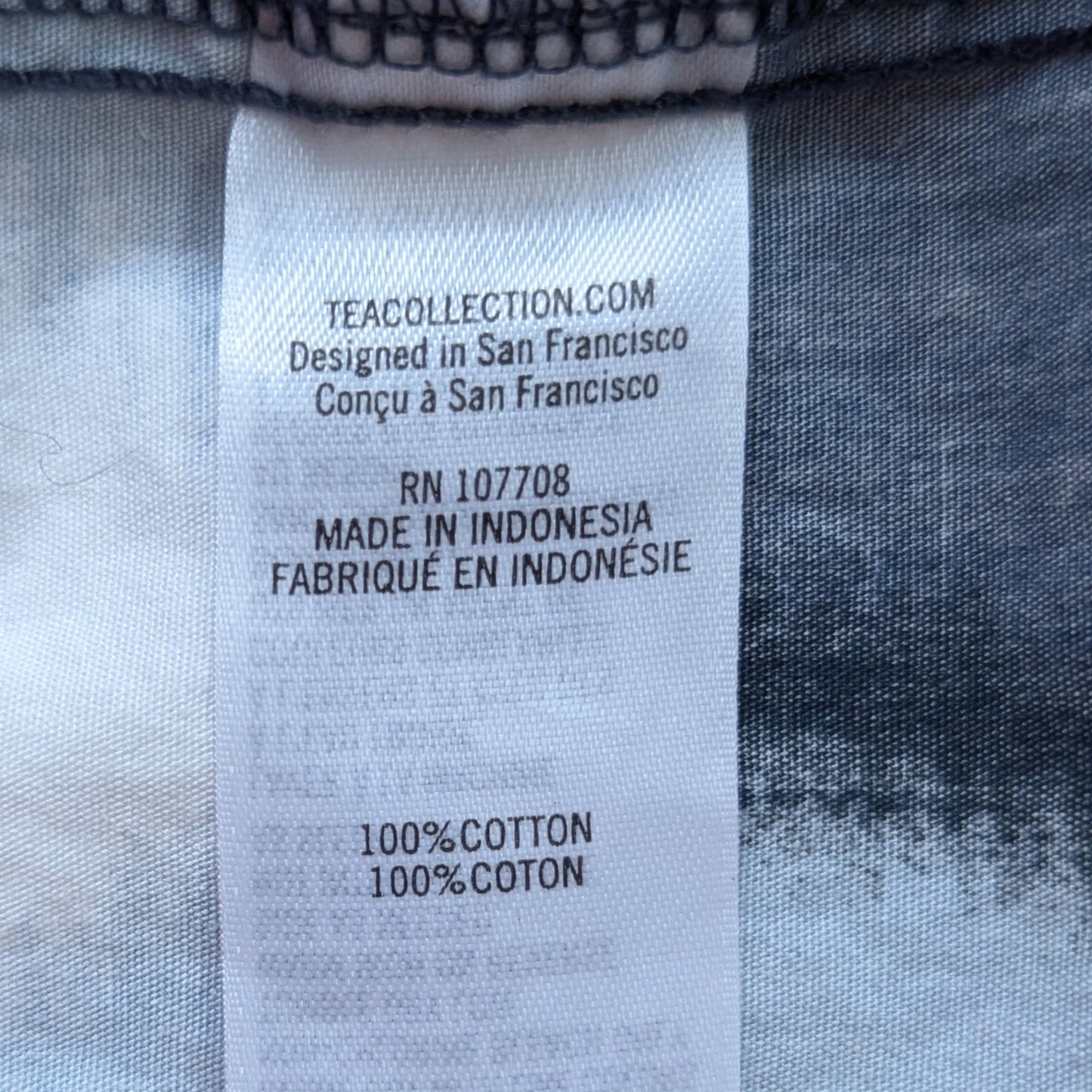 Tea Collection Chiyoku Smocked Dress | Blue Floral Long Sleeve Cotton Poplin | Girls Size 4