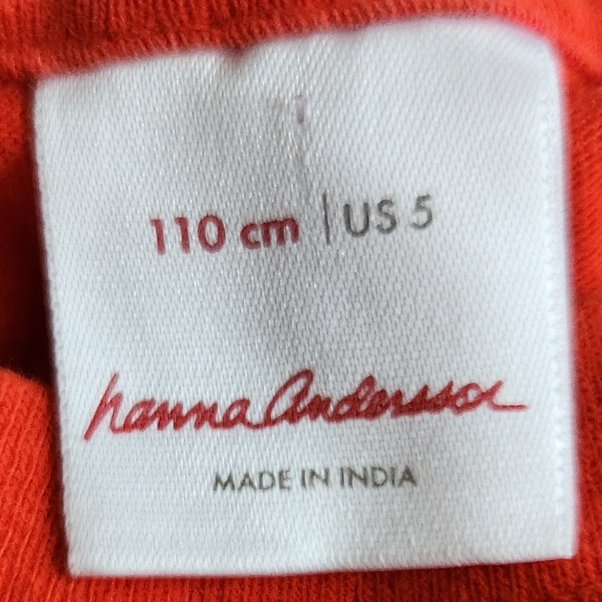 Hanna Andersson Kids Summer Transportation Tee Tangy Red Cars T-shirt Size 5 | 110 cm