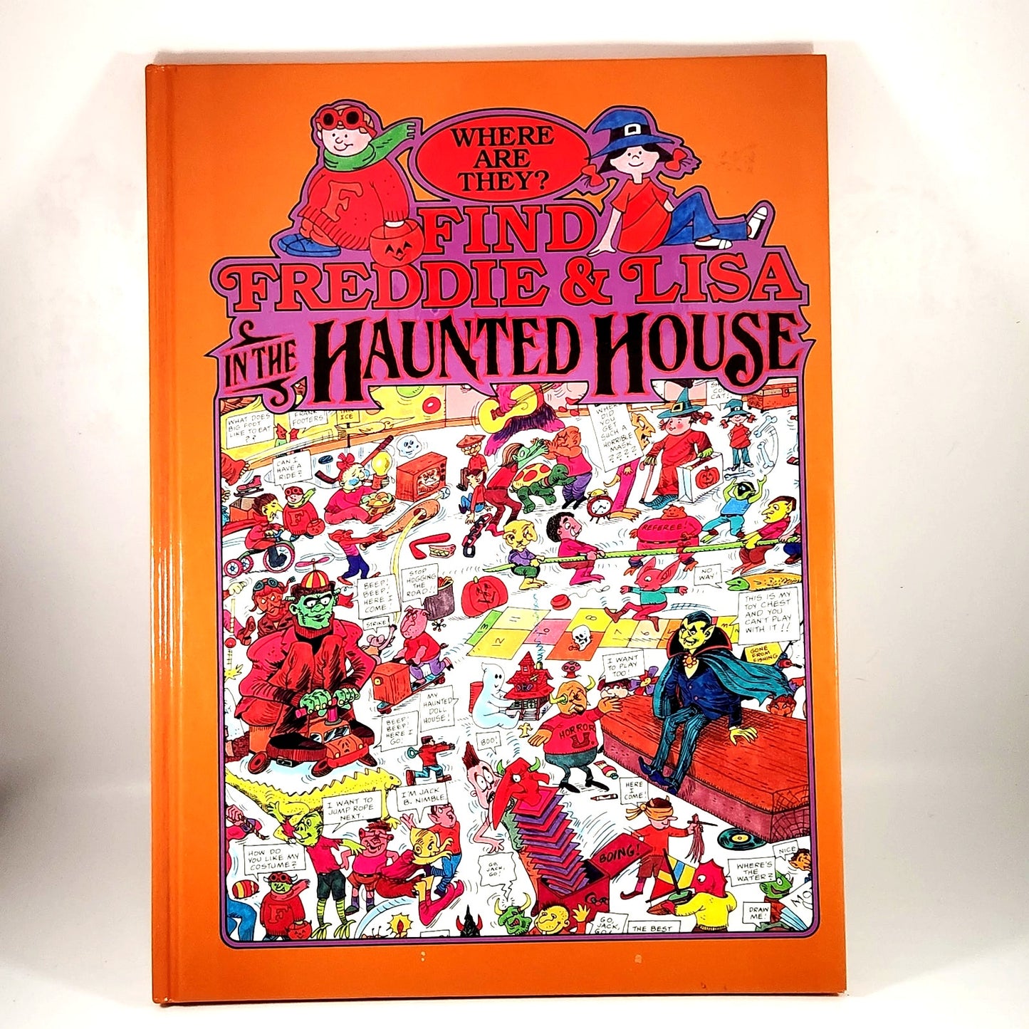 Find Freddie & Lisa in the Haunted House | 1991 Where Are They? Halloween Book