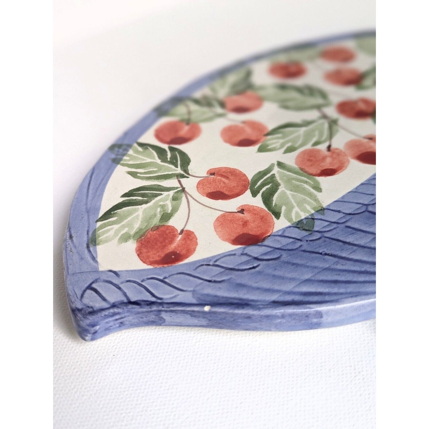 Vintage Italian Ceramic Cherry Trivet