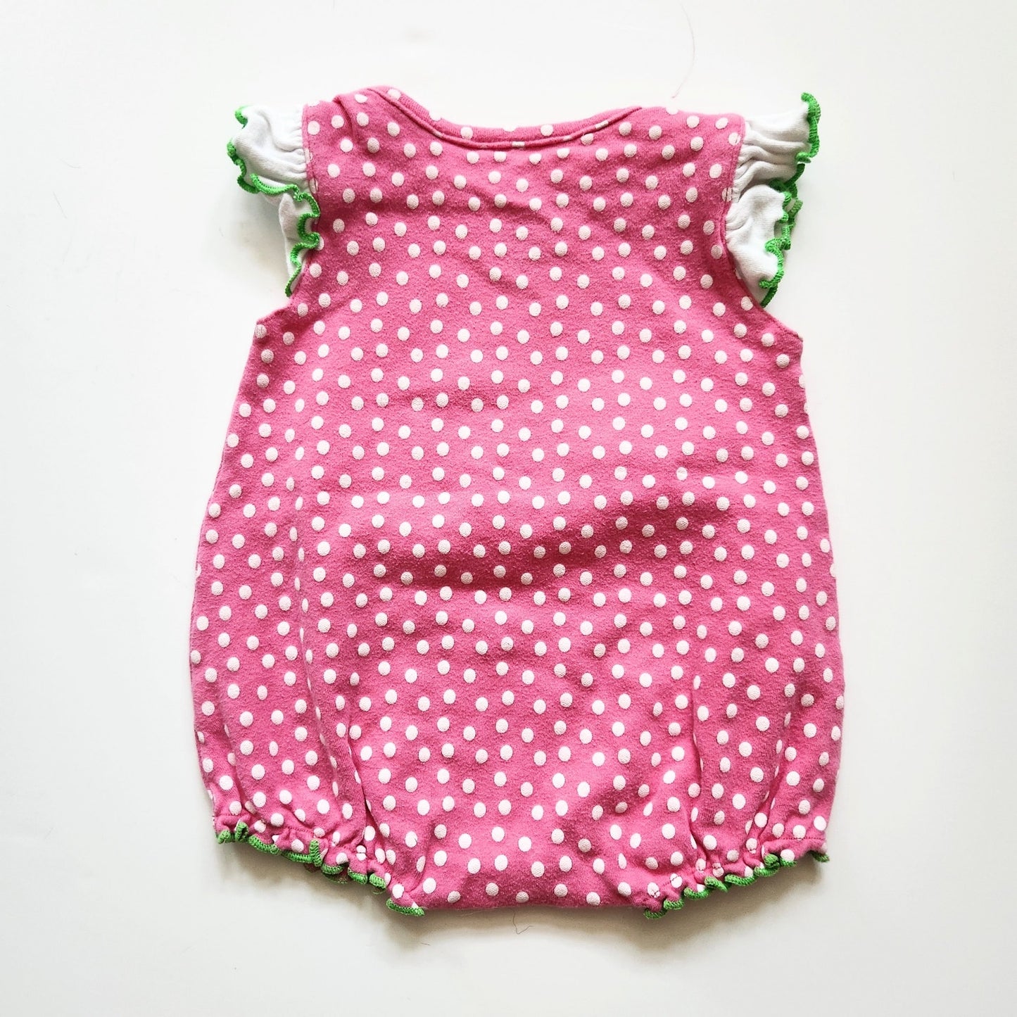 NFL Philadelphia Eagles Baby Girl Romper Pink Polka Dot Ruffle | 3-6 Months