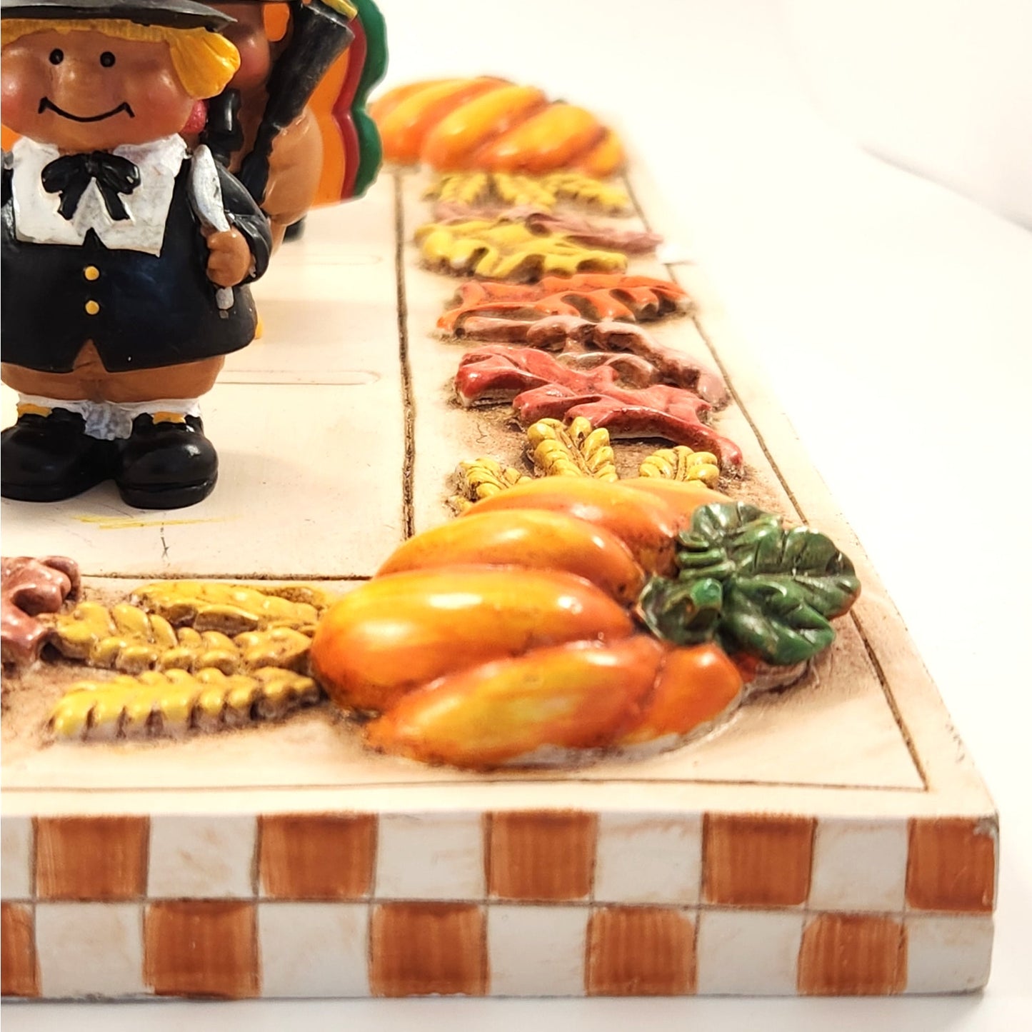 Boney Bunch Thanksgiving Turkey Checkers Set – Fall Harvest Table Décor, Collectible Holiday Game