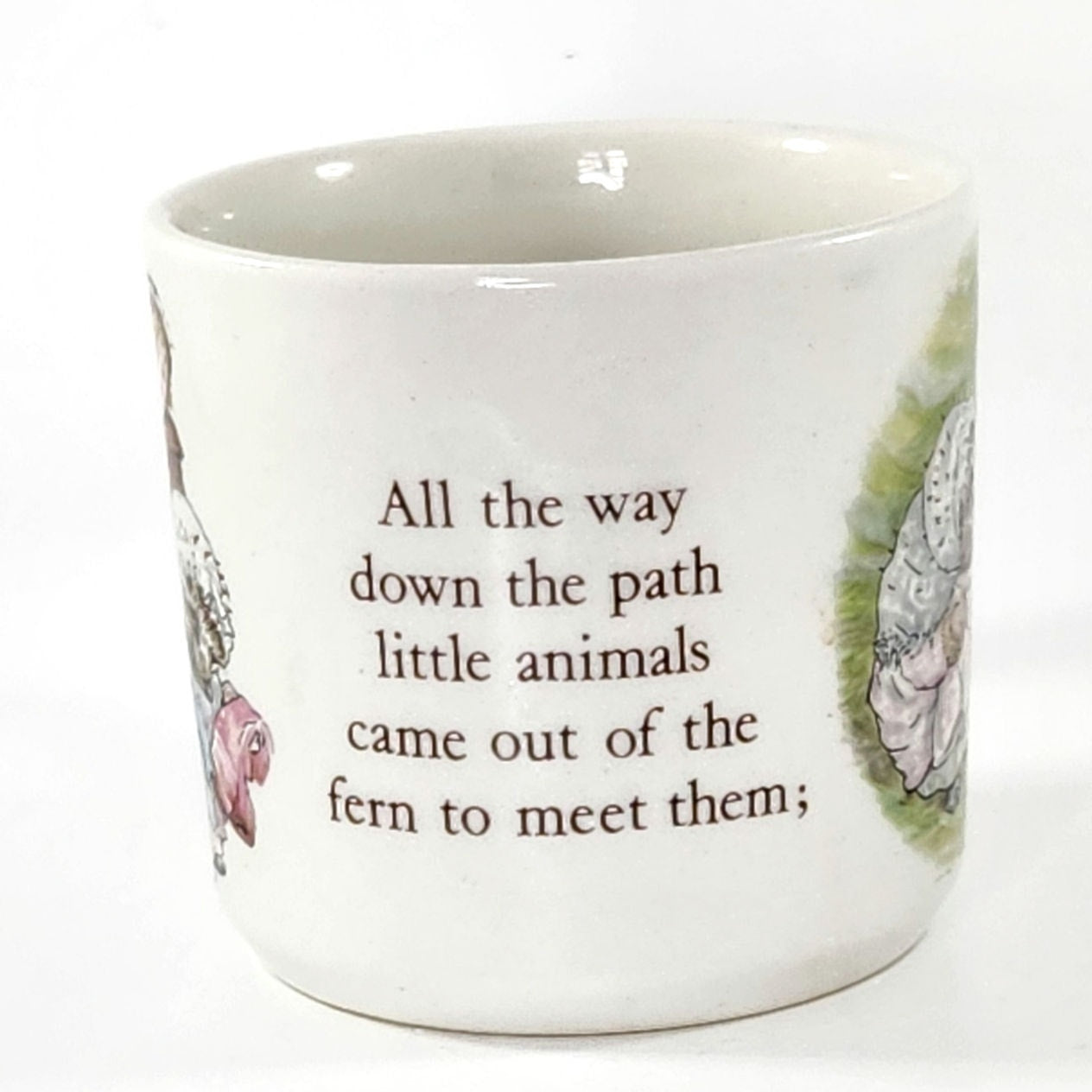 Vintage 1990s Wedgwood Beatrix Potter Peter Rabbit Plate & Mrs. Tiggy-Winkle Mug | Kids Home