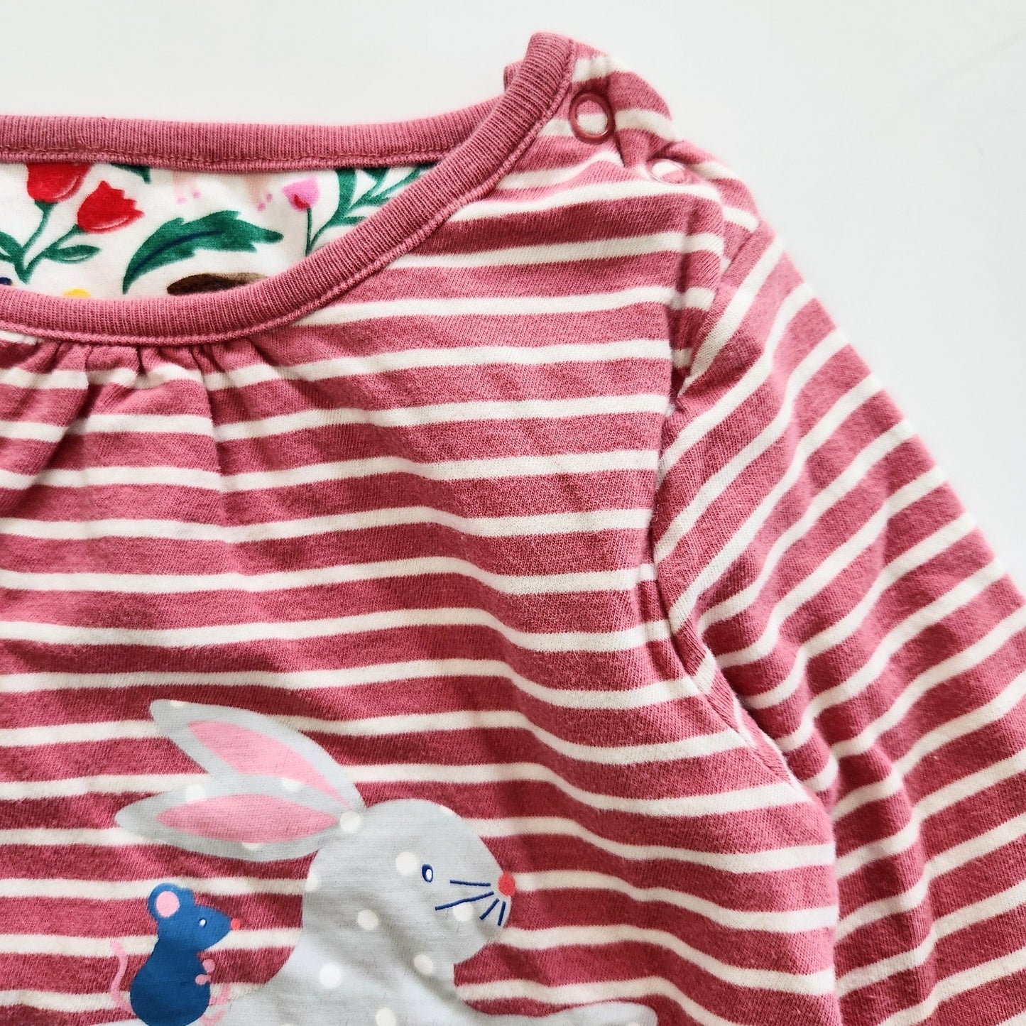 🌸 Baby Boden Reversible Bunny & Floral Dress | Easter Spring Outfit | 18-24 Months / 92 cm