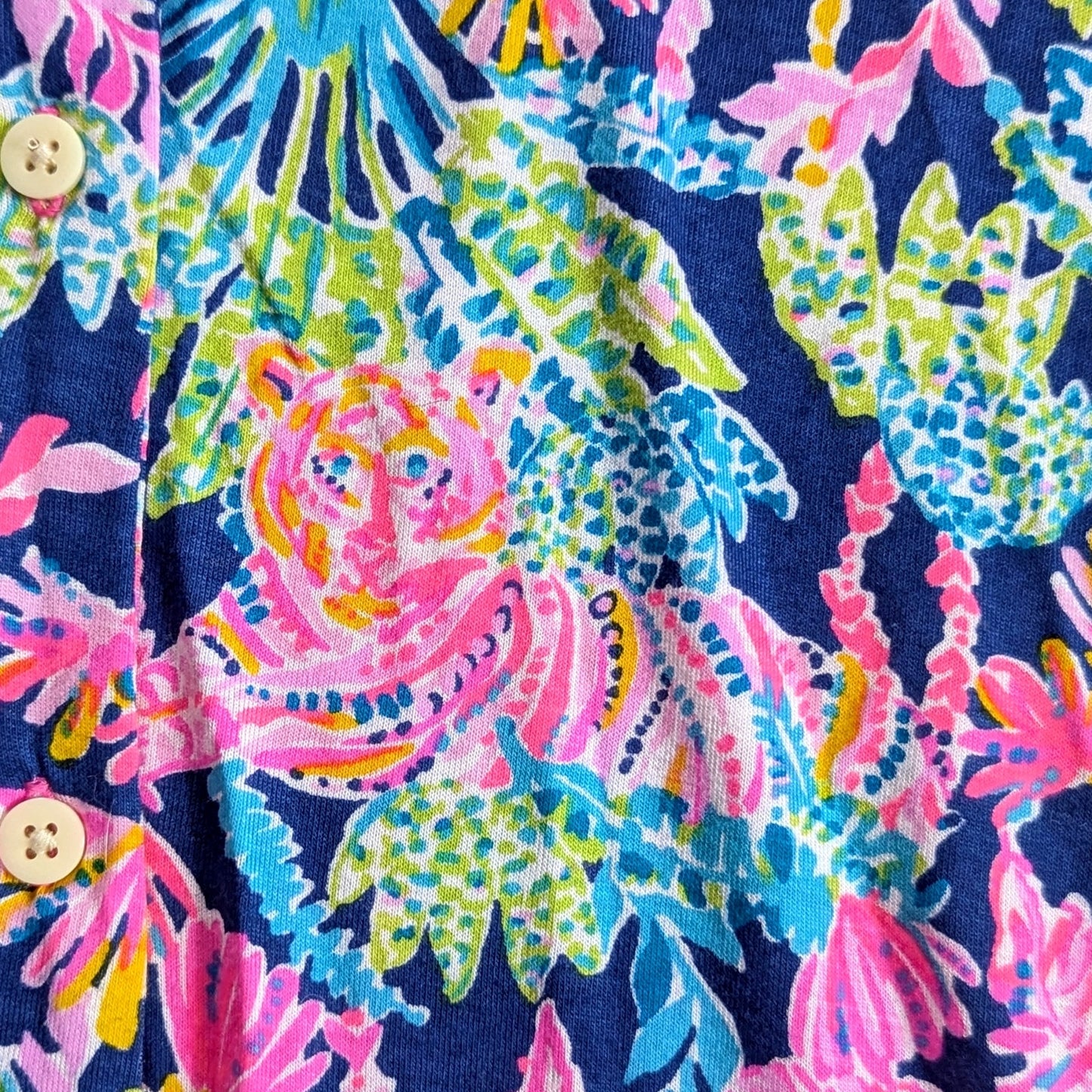 Lilly Pulitzer “Seen & Herd” Cozy Cloud Jersey Top | Oyster Bay Navy | Women's XS