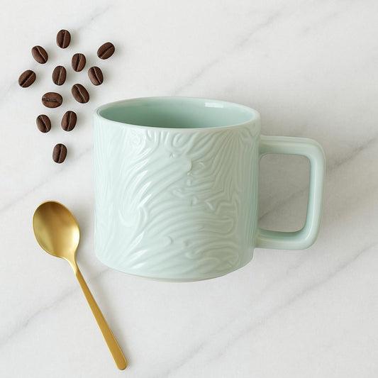 Starbucks 2022 Mint Green Anniversary Siren Mermaid Tail 14 oz Ceramic Mug | Home