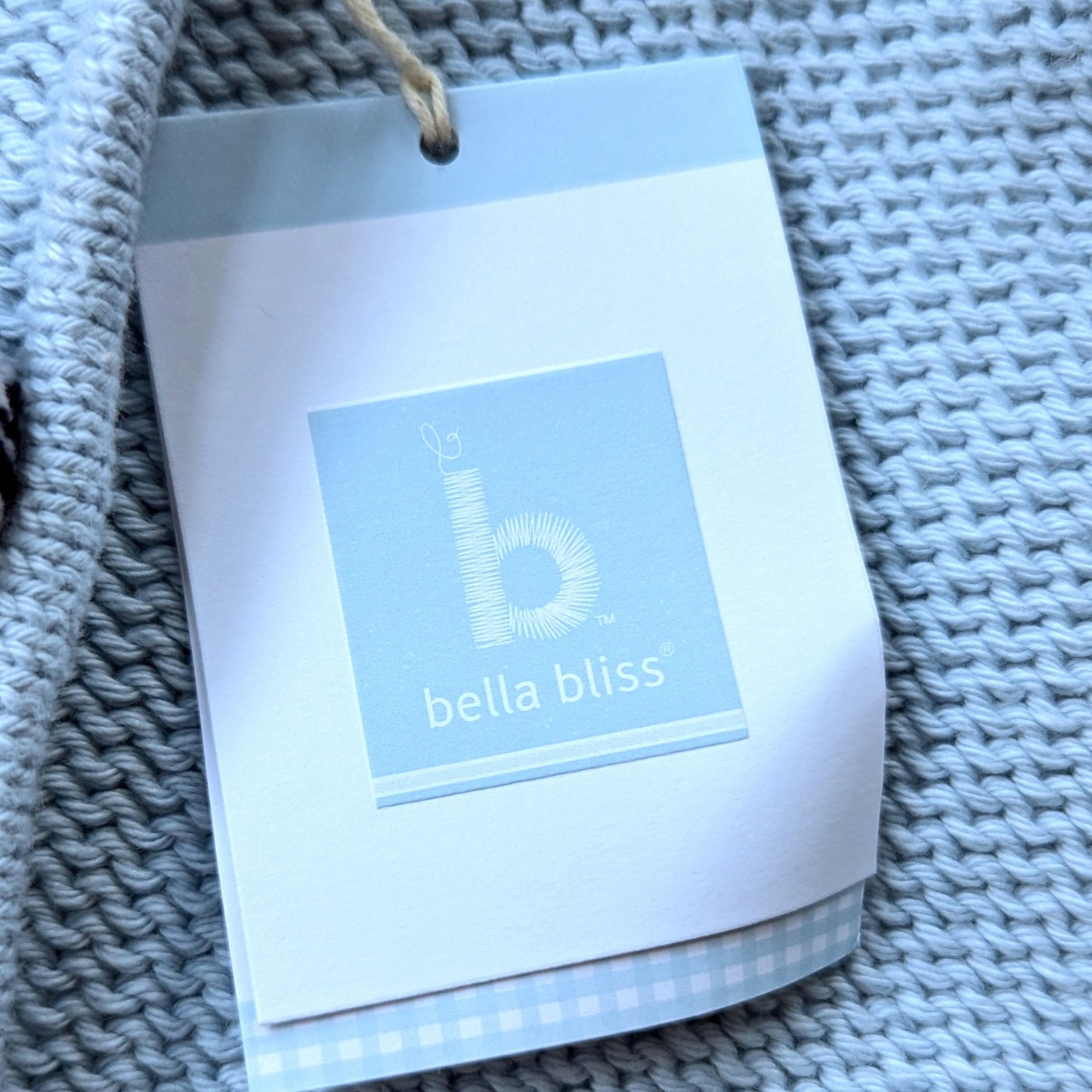 Bella Bliss Baby Blue Hooded Knit Cardigan w/ Pom Pom Buttons & Tassel | Size 18M | NWT