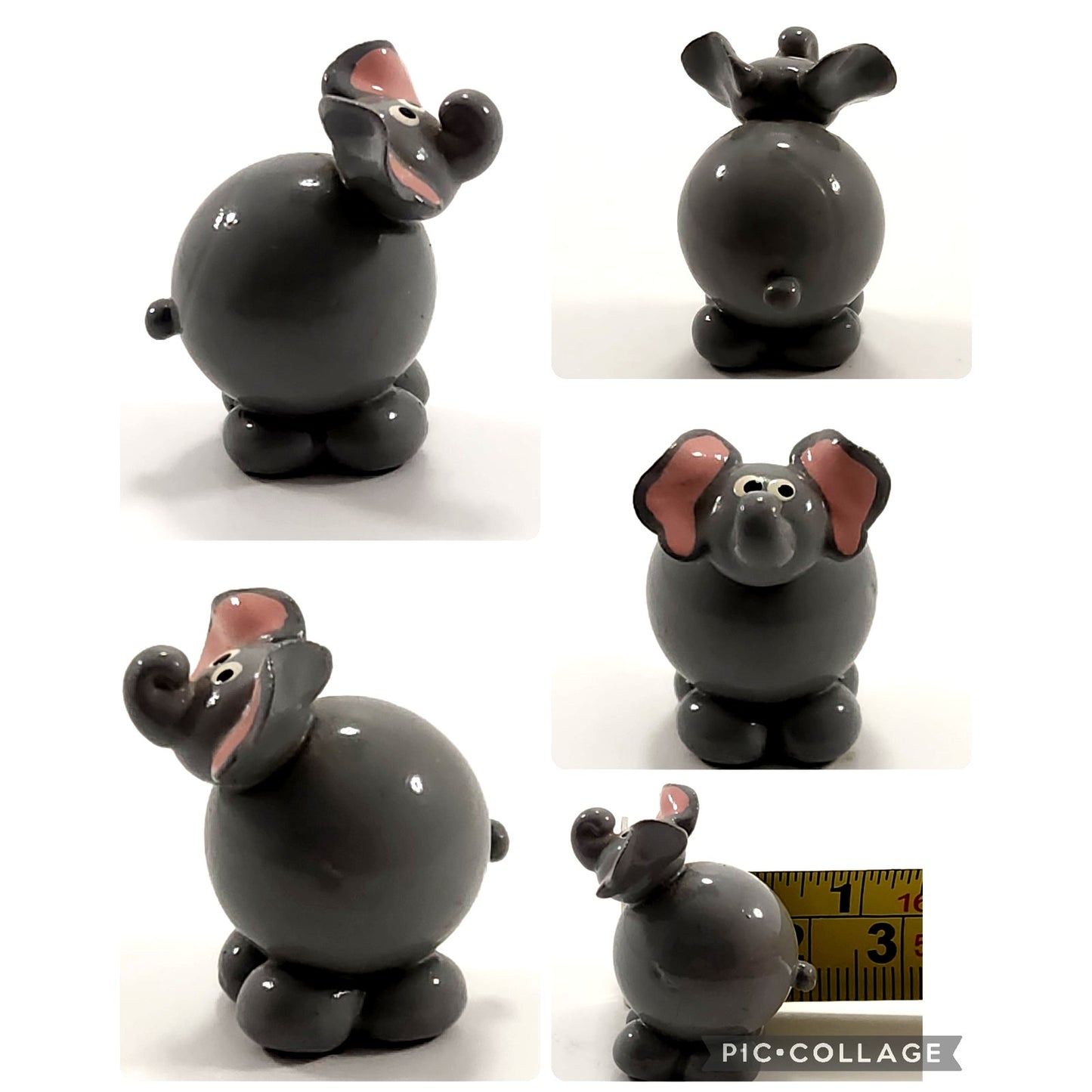 Vintage Mid-Century to 1980s Mini Elephant Mixed Figurines