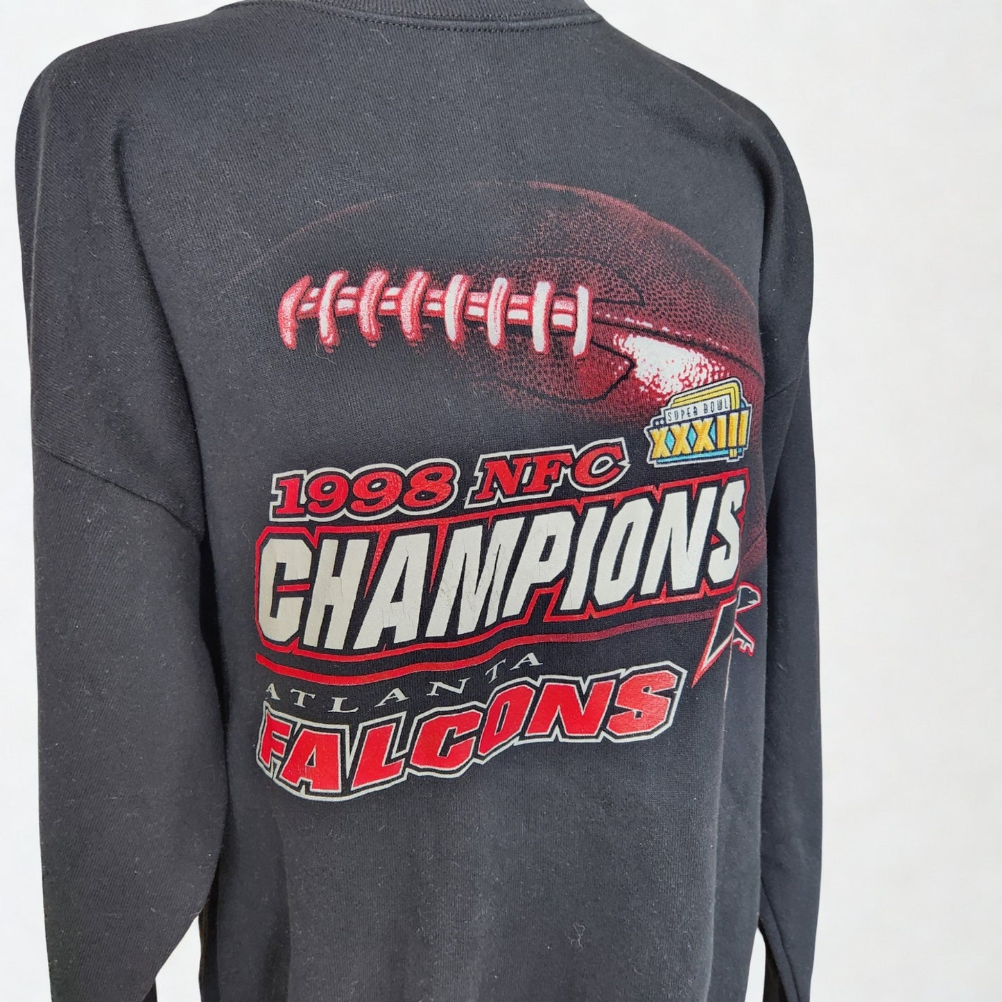 Vintage 1998 Atlanta Falcons NFC Champions Sweatshirt – Made in USA – Size Large