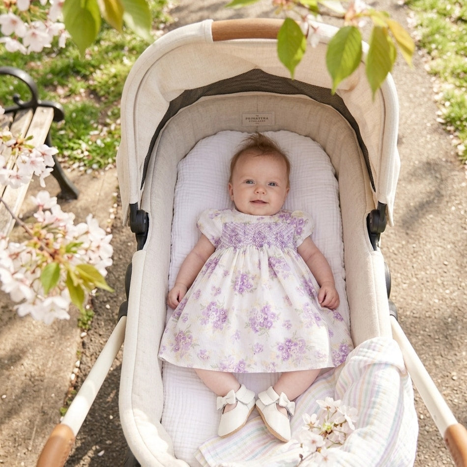 Janie and Jack Layette Hand-Smocked Dress | Size 3-6 Months